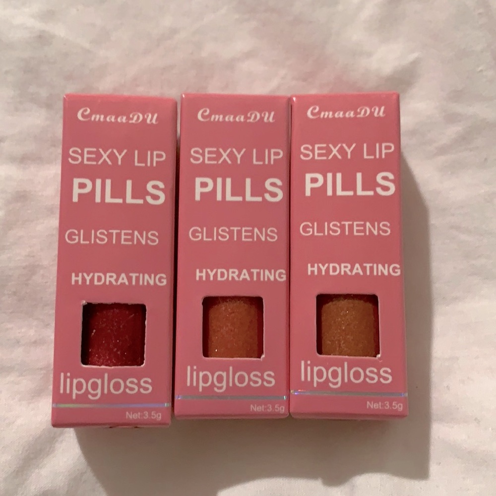 Pill Shaped Mini Lipglosses (set of 3)